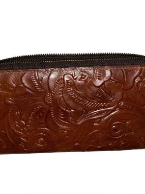Patricia Nash leather wallet organizer.